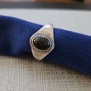 Sterling and Onyx Ring